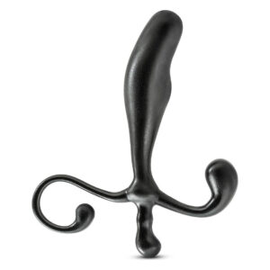 Масажер простати Blush Anal Adventures чорного кольору, 12.4 см х 2.5 см