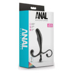 Масажер простати Blush Anal Adventures чорного кольору, 12.4 см х 2.5 см