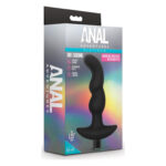 Масажер простати звивистий з вібрацією Blush Anal Adventures чорний