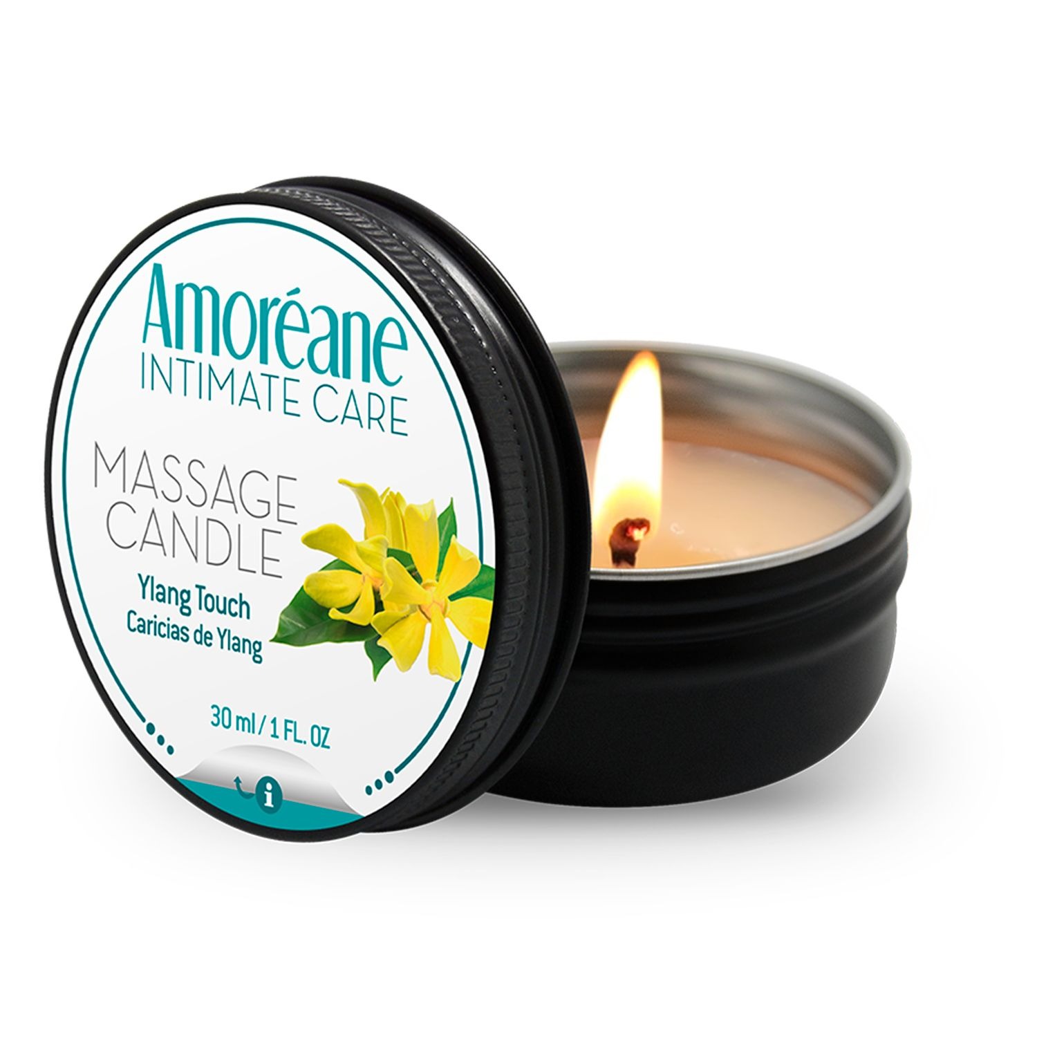 Масажна свічка Amoreane Candle Іланг-Іланг 30 мл Масажна свічка Amoreane Candle Іланг-Іланг 30 мл