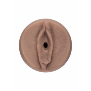 Маструрбатор реалістичний Doc Johnson Main Squeeze Brittanya187 в колбі, кібершкіра, коричневий