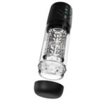 Мастурбатор Blush M For Men Whirlwind Pro з ротацією та всмоктуванням, прозорий