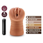 Мастурбатор реалістичний Blush M For Men Julieta з кулею, що вібрує, бежевий