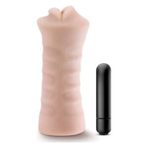 Мастурбатор у формі рота з віброкулею Blush M for Men Angie тілесний