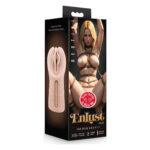 Мастурбатор-вагіна Blush Enlust Destini з віброкулею, бежевий, 11.5 см