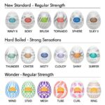 Мастурбатор-яйце Tenga Egg Stud із шестикутними виступами