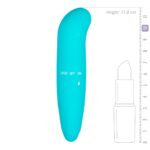 Міні-вібратор для точки G Easytoys, бірюзовий, 12 х 2.5 см