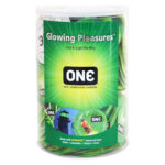 Набір флуоренцетних презервативів ONE Glowing Pleasures світяться у темряві (100 шт)