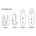 Змінні насадки Womanizer Premium, Eco, Classic, Liberty, Starlet 2, синій, розмір L