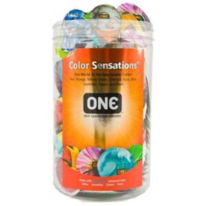 Набір презервативів латексних ONE Color Sensations різнокольорові (100 шт.)