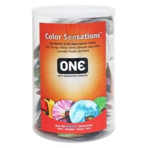 Набір презервативів латексних ONE Color Sensations різнокольорові (100 шт.)