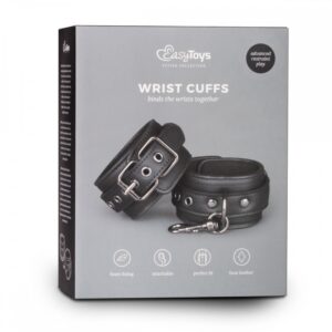 Наручники Easy Toys Faux Leather Handcuffs, чорні