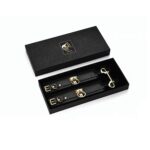 Наручники UPKO Handcuffs італійська шкіра, чорні