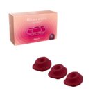 Змінні насадки на Womanizer Premium 2 та Classic 2 бордові, розмір S