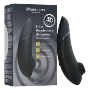 Вакуумний кліторальний стимулятор Womanizer Next Black, чорний
