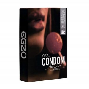 Оральні презервативи EGZO Chocolate зі смаком шоколаду (3 шт.)