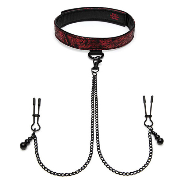 Нашийник із затискачами на соски Sweet Anticipation Fifty Shades of Grey Collar Nipp Нашийник із затискачами на соски Sweet Anticipation Fifty Shades of Grey Collar Nipp