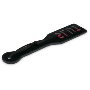 Паддл із написом Slut від Easy Toys, чорний з червоним, 33 см