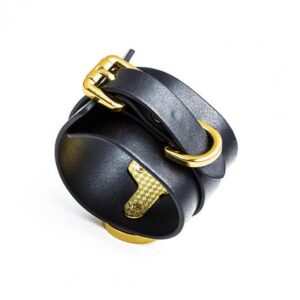 Пані шкіряні зі вставками позолоти Ankle Cuffs UPKO size L