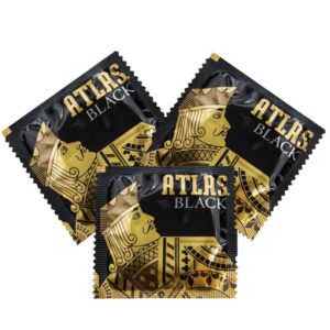 Презерватив латексний класичний Atlas Black чорного кольору (1 шт.)