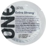 Набір міцних презервативів класичної форми One Extra Strong із різним дизайном (5 шт.)
