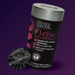 Презервативи ONE Flex Graphene, 10 шт, супертонкі, дуже міцні, подарункове паковання-тубус