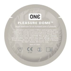 Набір латексних презервативів One Pleasure Dome із розширеною головкою (5 шт.)