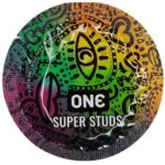 Набір латексних презервативів One Super Studs із точковим рельєфом (5 шт.)