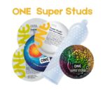 Набір латексних презервативів One Super Studs із точковим рельєфом (5 шт.)