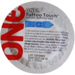 Набір презервативів із рельєфом у вигляді тату One Tattoo Touch сині (5 шт.)