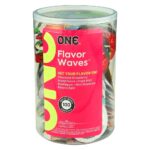 Набір оральних презерватив One Flavor Waves Mint Chocolate зі смаком м'яти з шоколадом (5 шт)