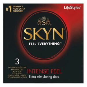 Презерватив SKYN Intense Feel безлатексний (полізопрен), 3 шт