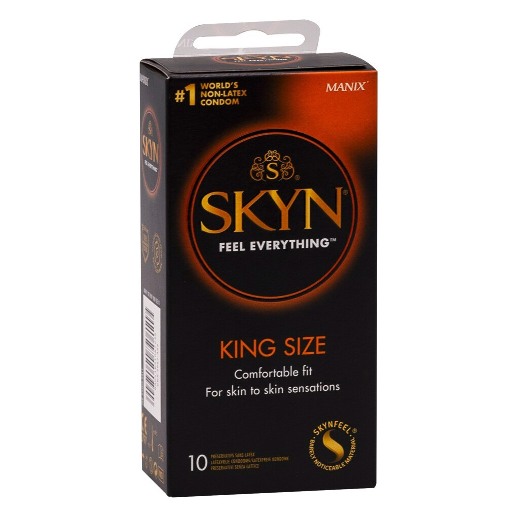 Презервативи без латексу великого розміру Manix SKYN King Size, упаковка (10 шт) Презервативи без латексу великого розміру Manix SKYN King Size, упаковка (10 шт)