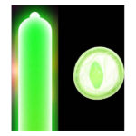 Презервативи ONE Glowing Pleasures, 3 шт, світяться в темряві, зі змазкою, картонне паковання