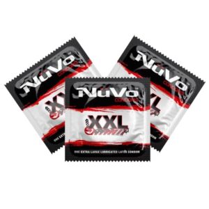 Презерватив із латексу преміум-класу Nuvo Condoms Large великого розміру (1 шт.)