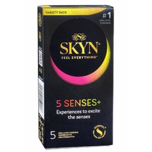 Безлатексні преміум-презервативи SKYN 5 Senses, 5 видів (5 шт)
