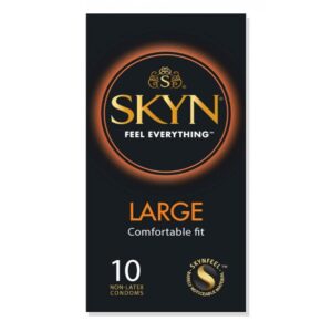 Безлатексні преміум-презервативи SKYN Large 10 шт, збільшений розмір