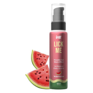 Гель для оральних пестощів із зігрівальним ефектом INTT Lick Me Kissable Gel Watermelon 50 мл, без цукру