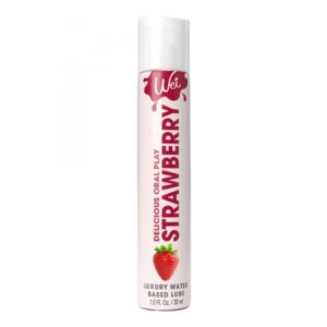 Лубрикант на водній основі Wet Oral Play Strawberry (30 мл), їстівний, без цукру