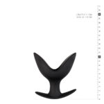 Анальна пробка лотос Sinner Gear, силіконова, чорна, 11 х 10 см