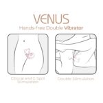 Смарт-вібратор для пар Adrien Lastic Venus + APP, подвійний, можна носити під одягом, 10 режимів