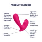 Смарт-вібратор у трусики Satisfyer Top Secret Pink вагінально-кліторальний, 2 мотори