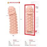 Насадка на член Kokos Extreme Sleeve ES.02 розмір M, потовщувальна, стимулюючий рельєф