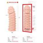 Насадка на член Kokos Extreme Sleeve ES.03 розмір M, потовщувальна, стимулюючий рельєф