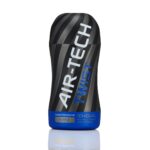 Мастурбатор Tenga Air-Tech Twist Ripple Blue зі змінною тугістю обхвату, ефект глибокого мінету