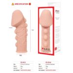 Насадка на член Kokos Extreme Sleeve ES.09 розмір M, потовщуюча, стимулюючий рельєф