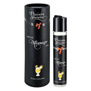 Масажна олія Plaisirs Secrets Pina Colada (59 мл) з афродизіаками, їстівна, подарункове паковання