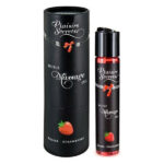 Масажна олія Plaisirs Secrets Strawberry (59 мл) з афродизіаками, їстівна, подарункове паковання
