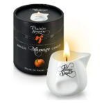 Масажна свічка Plaisirs Secrets Peach (80 мл) подарункова упаковка, керамічний посуд
