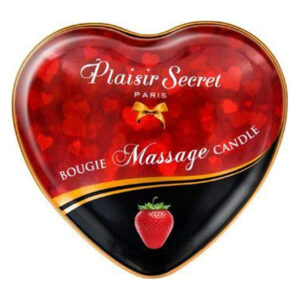 Масажна свічка-серце Plaisirs Secrets Strawberry (35 мл)
